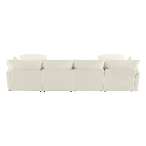 CHITA 6-Seater U Sofa – Cream