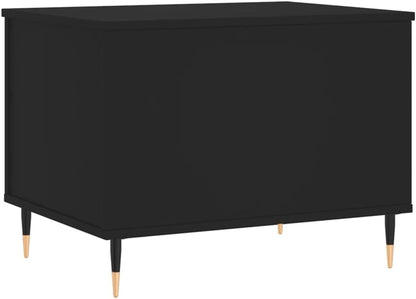Black Wood & Metal Coffee Table