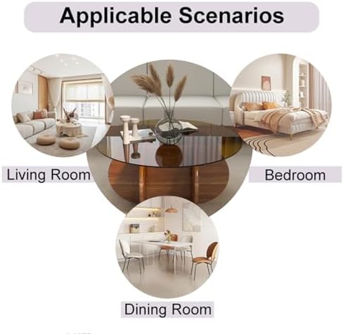 Round Glass Coffee Table 32"
