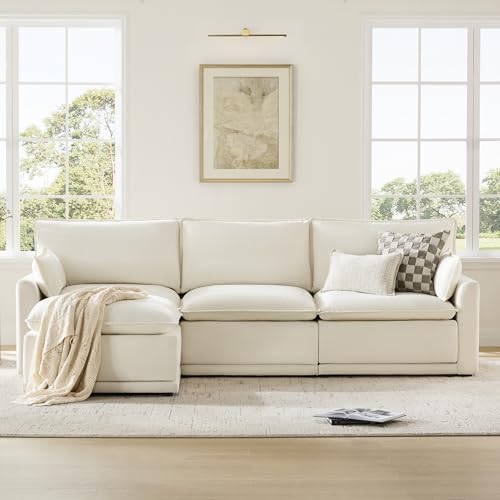 CHITA 6-Seater U Sofa – Cream