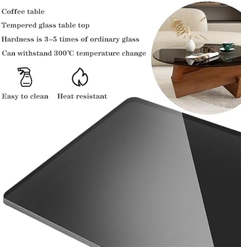 Round Glass Coffee Table 32"