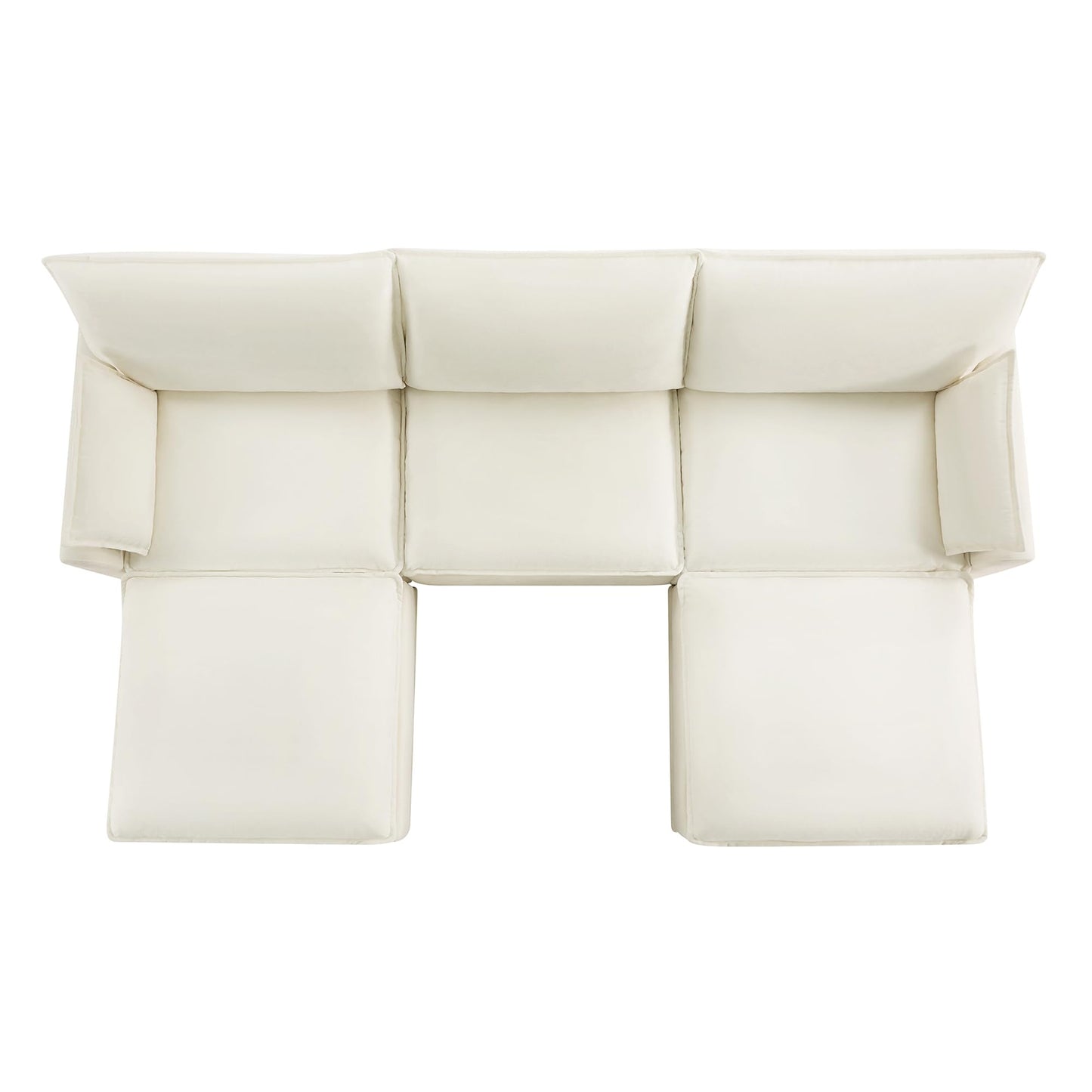 CHITA 6-Seater U Sofa – Cream