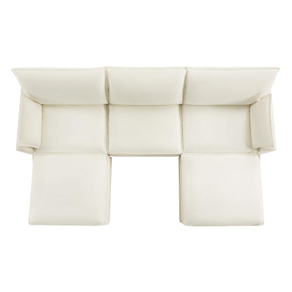 CHITA 6-Seater U Sofa – Cream