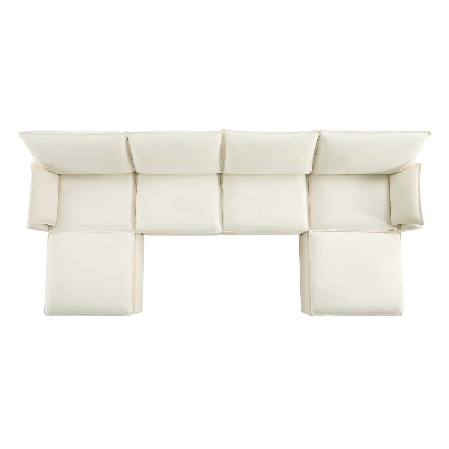 CHITA 6-Seater U Sofa – Cream