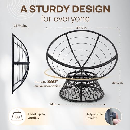 BME 40" Wicker Papasan Chair