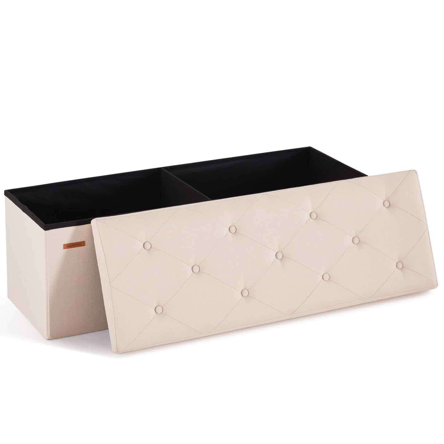 HAUSFRAU 31.5" Storage Ottoman Bench