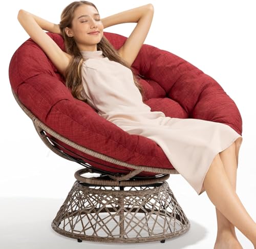 Bme 40" Papasan Swivel Chair