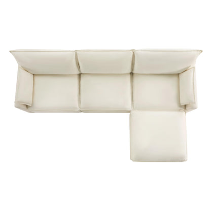 CHITA 6-Seater U Sofa – Cream