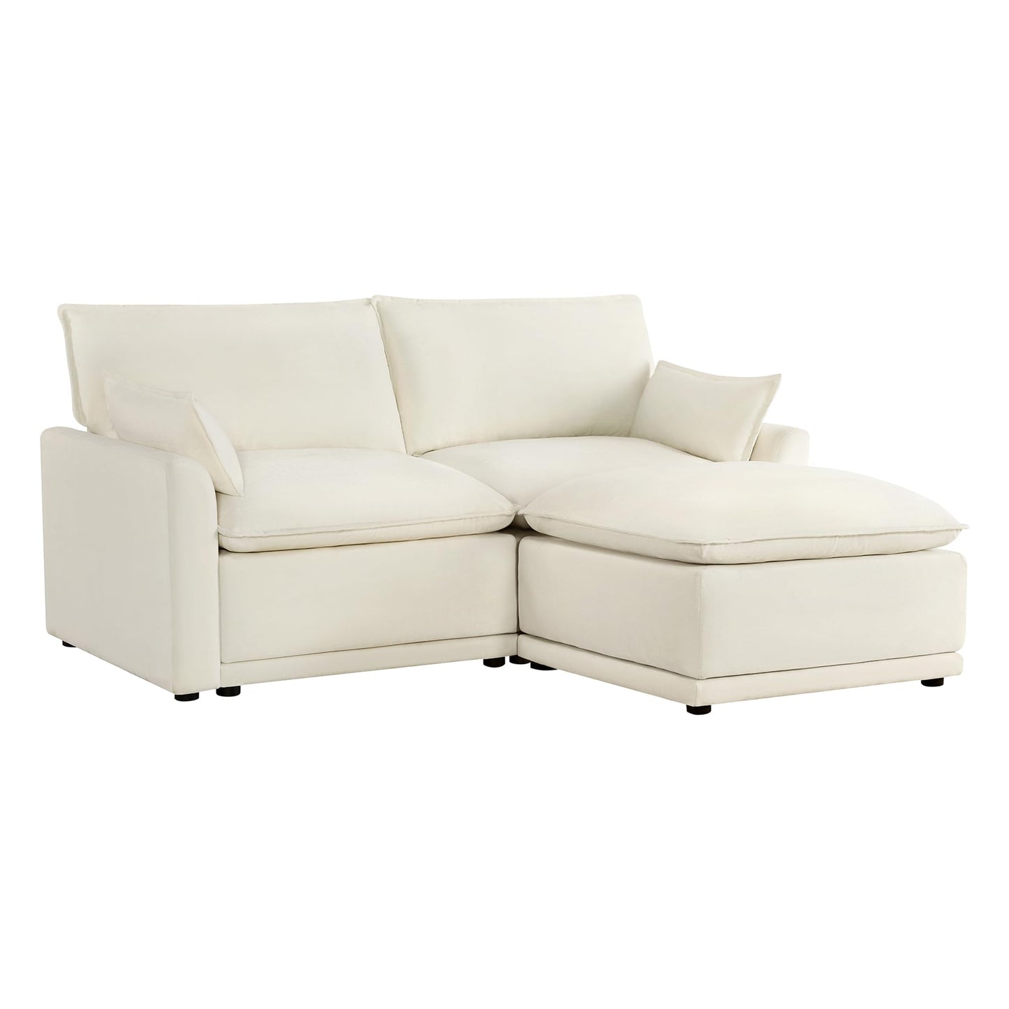 CHITA 6-Seater U Sofa – Cream