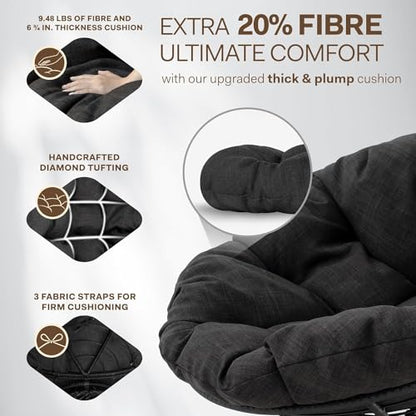 BME 40" Wicker Papasan Chair