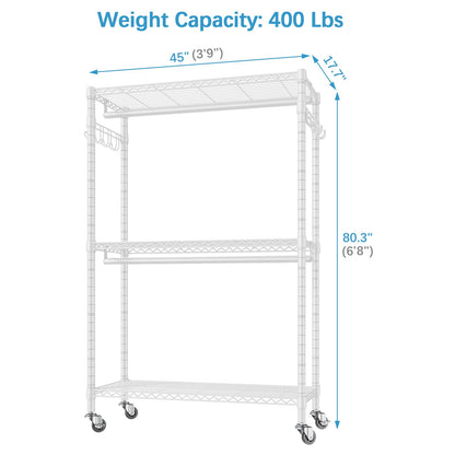 VIPEK R2 Rolling Clothes Rack with Wheels