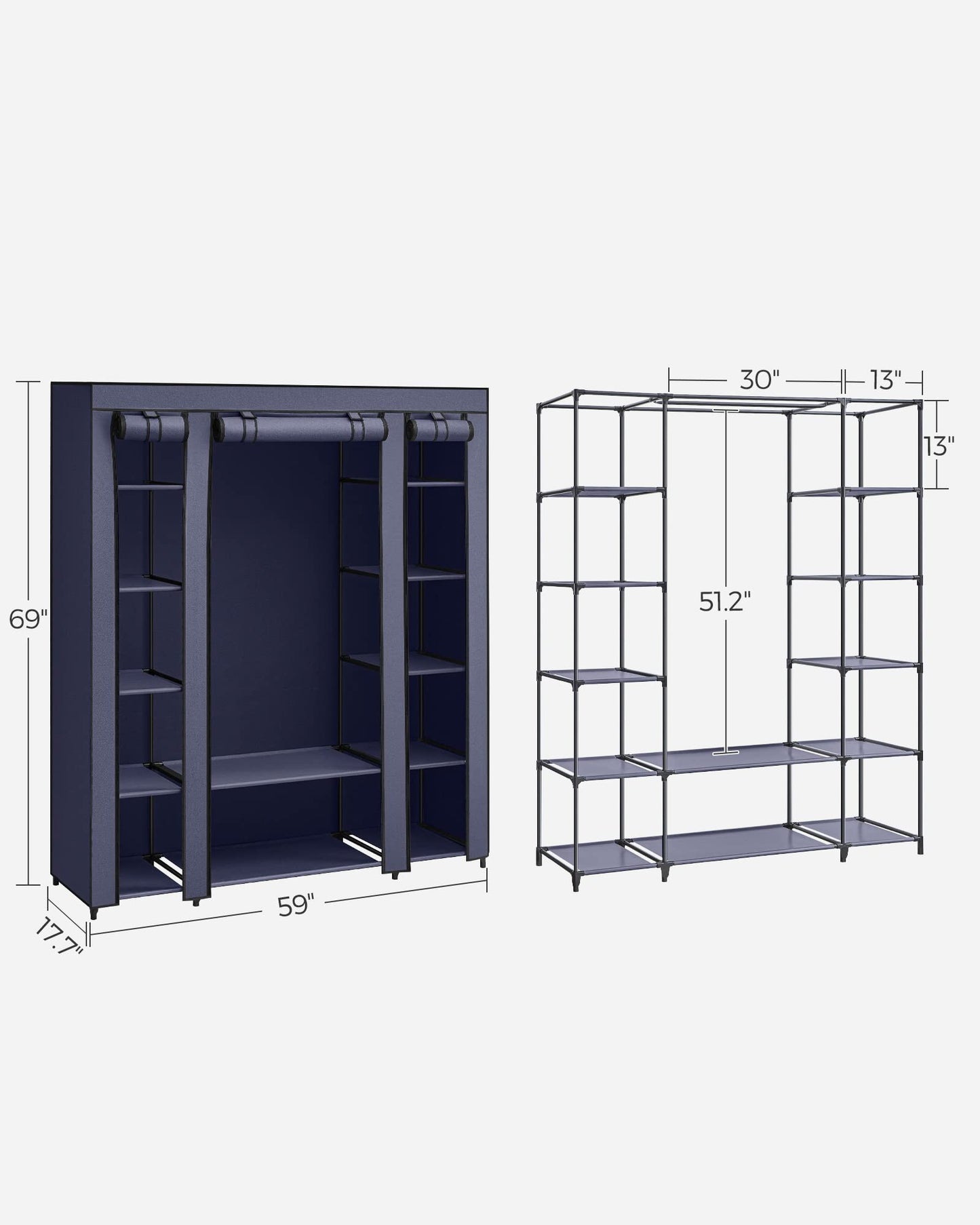 SONGMICS Portable Closet Wardrobe