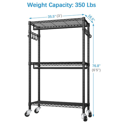 VIPEK R2 Rolling Clothes Rack with Wheels