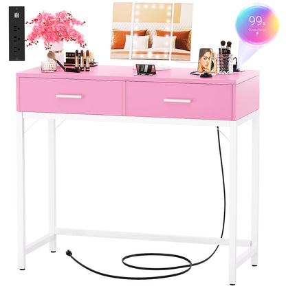Cyclysio 36" Makeup Vanity Desk White