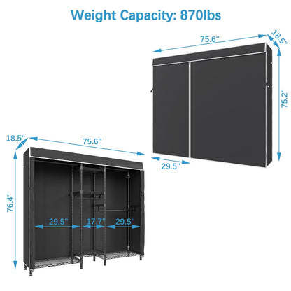 VIPEK 5-Tier Heavy Duty Garment Rack