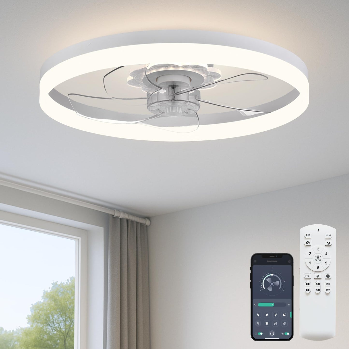 20" Ceiling Fan with Light