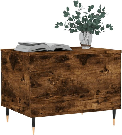 Black Wood & Metal Coffee Table