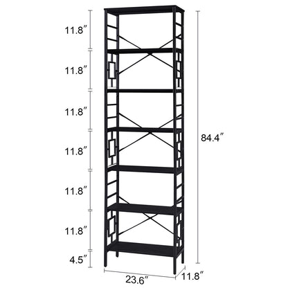 HOMISSUE 84" Metal Bookshelf