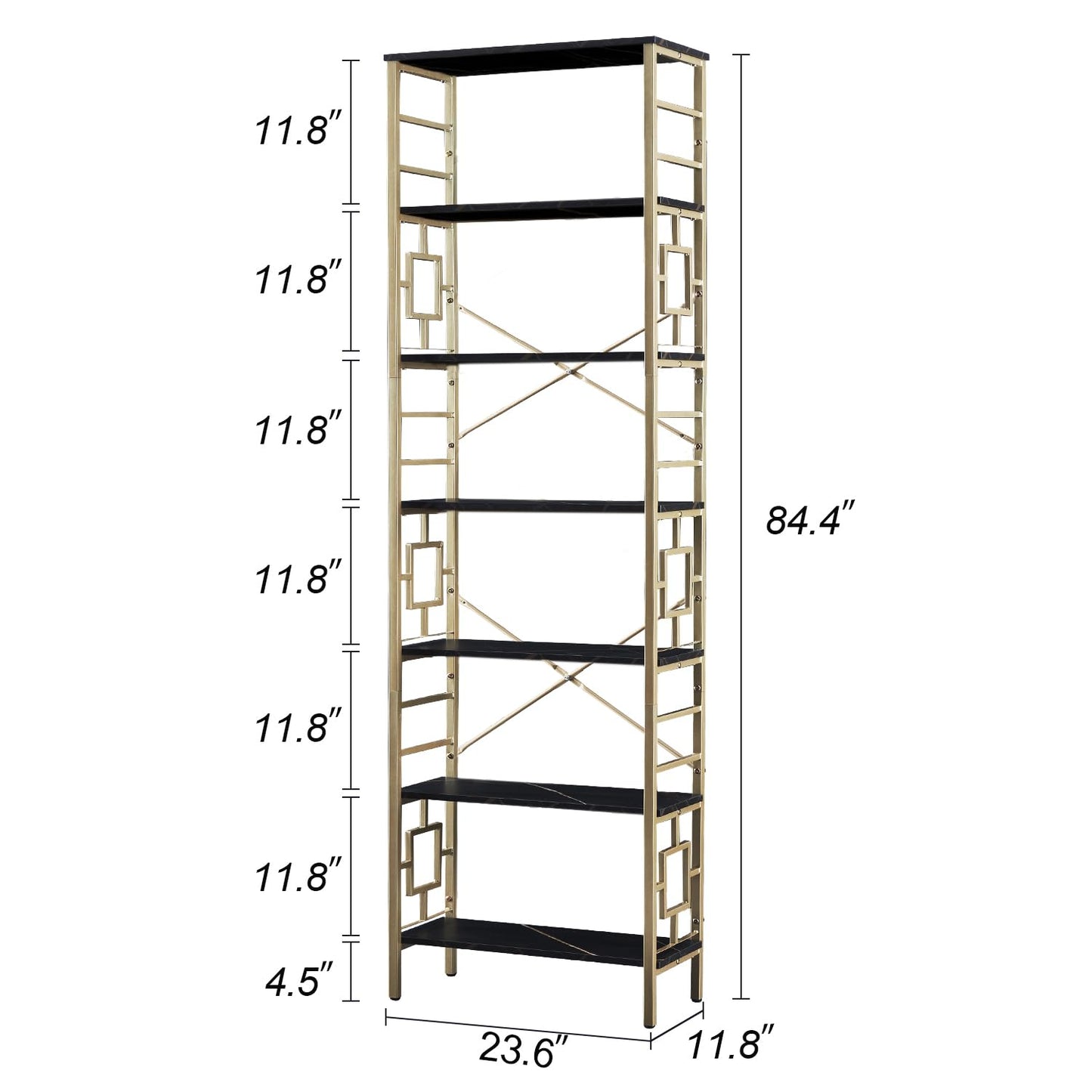 HOMISSUE 84" Metal Bookshelf