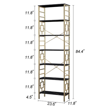 HOMISSUE 84" Metal Bookshelf