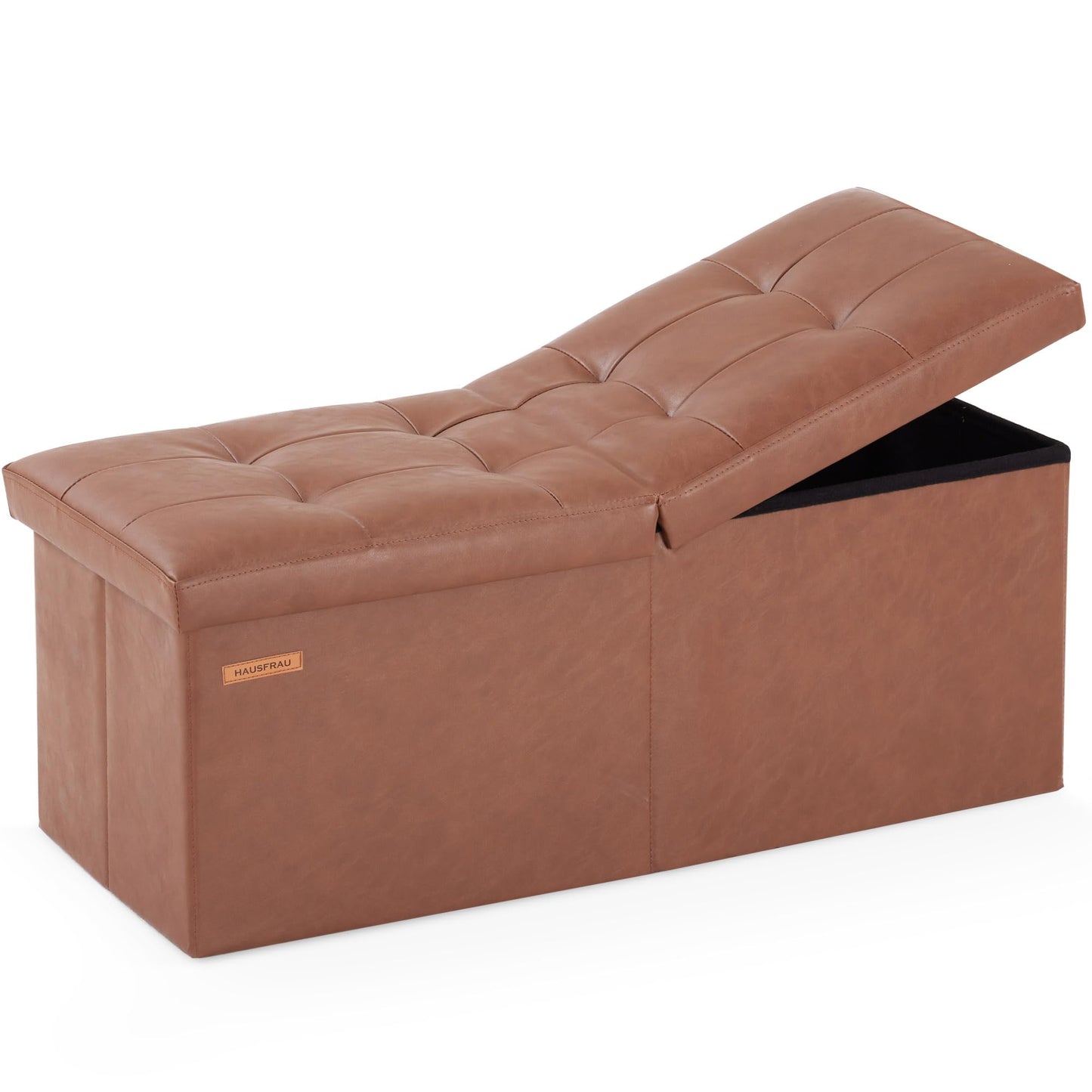 HAUSFRAU 31.5" Storage Ottoman Bench