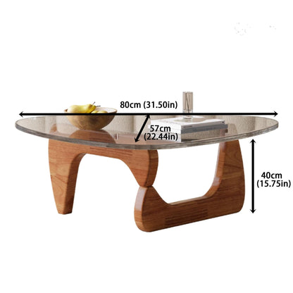 EASYSOUL 32" Glass Coffee Table
