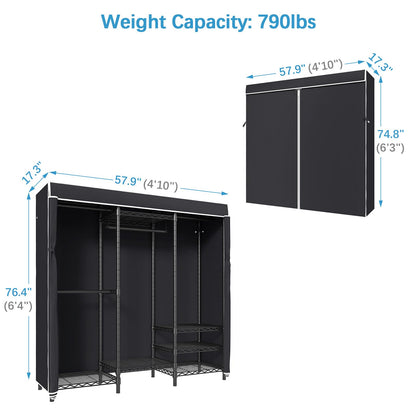 VIPEK V5C Heavy Duty Covered Clothes Rack