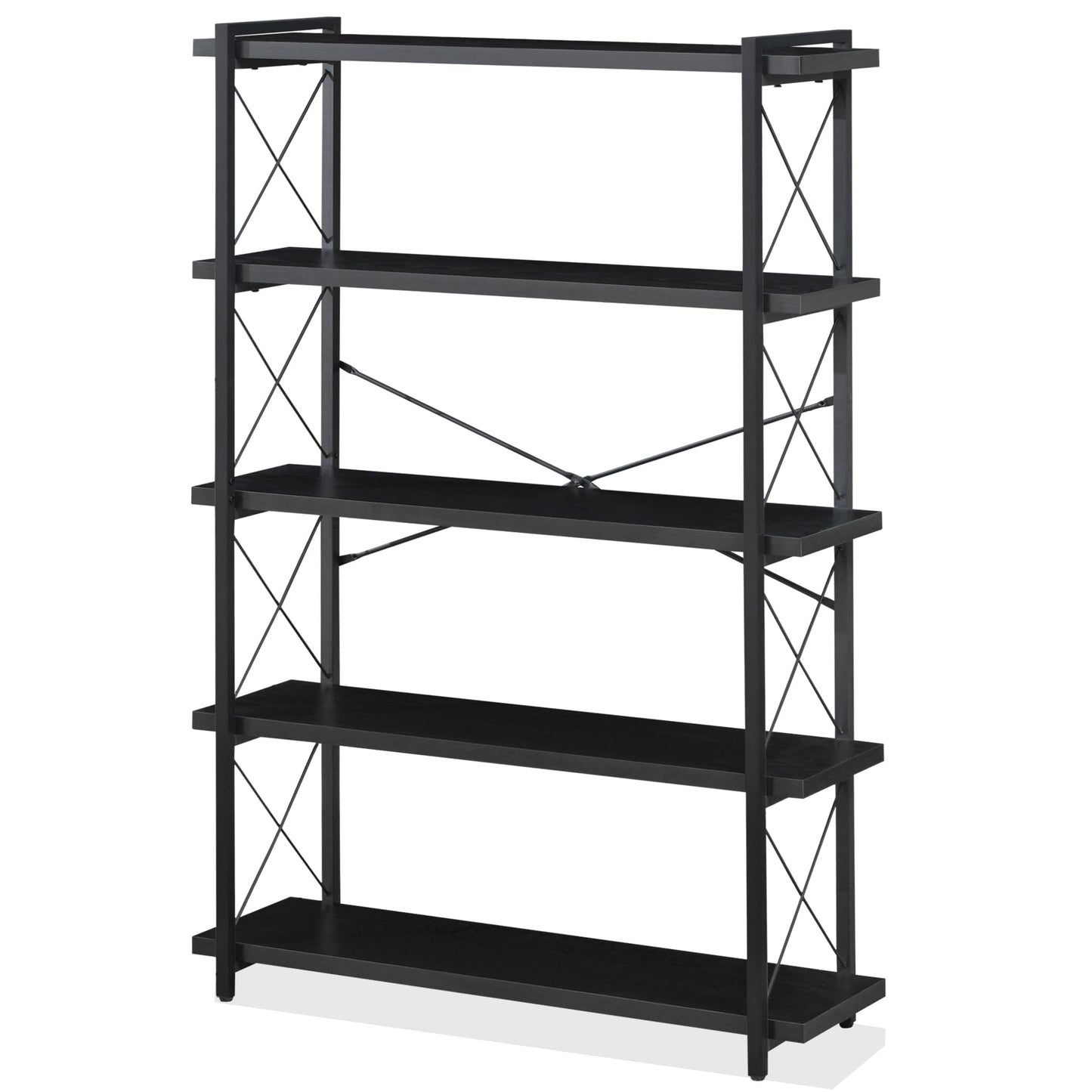 HCHQHS 4-Tier Industrial Bookshelf