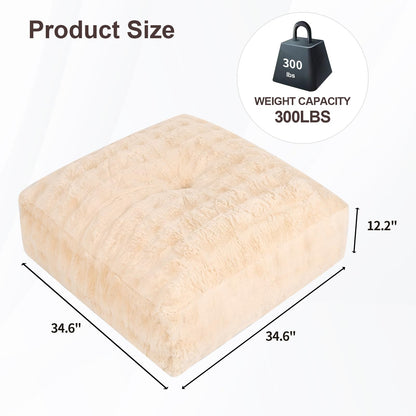 Comfy Floor Sofa Bean Bag Chair – Brown