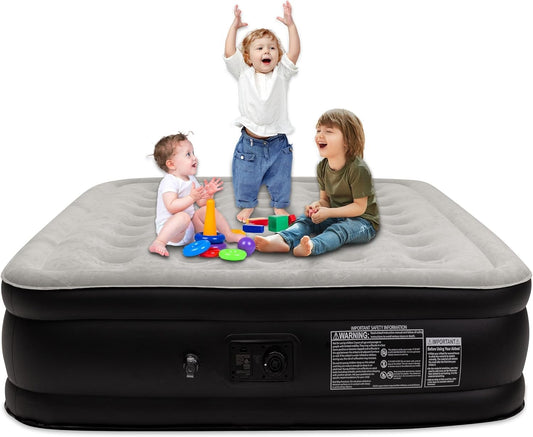16" Queen Air Mattress with Built-In Pump