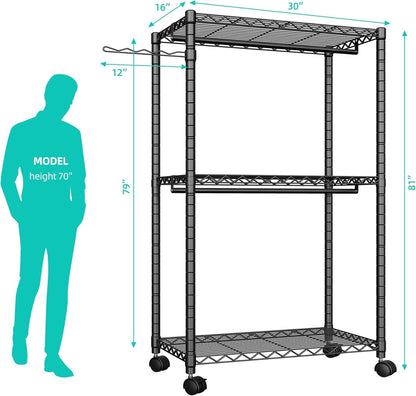 PUNION 7-Tier Portable Garment Rack