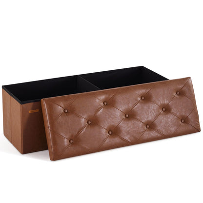 HAUSFRAU 31.5" Storage Ottoman Bench