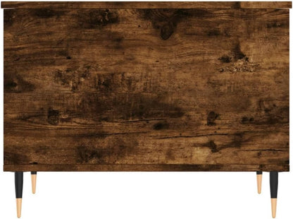 Black Wood & Metal Coffee Table