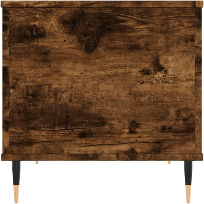 Black Wood & Metal Coffee Table