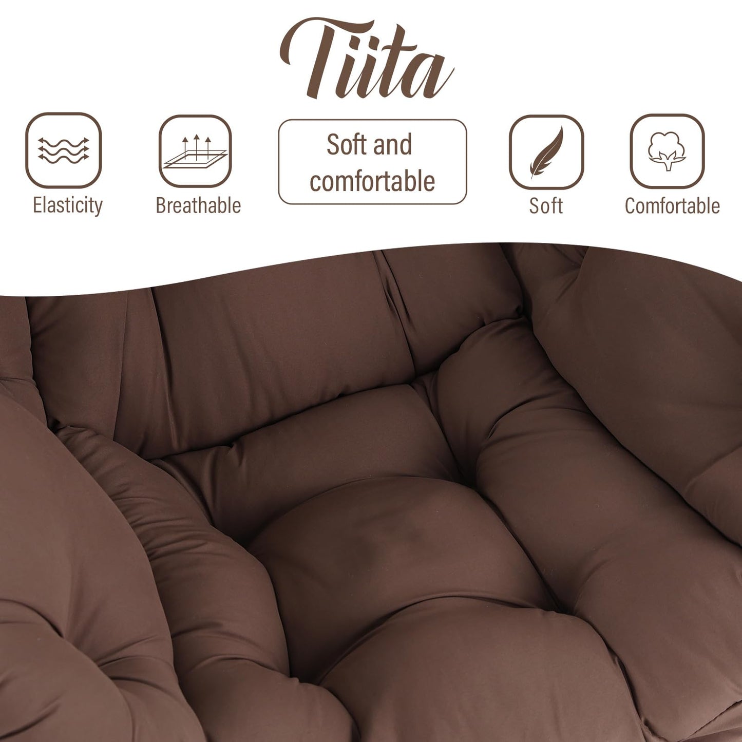 Tiita Velvet Lounge Chair with Ottoman