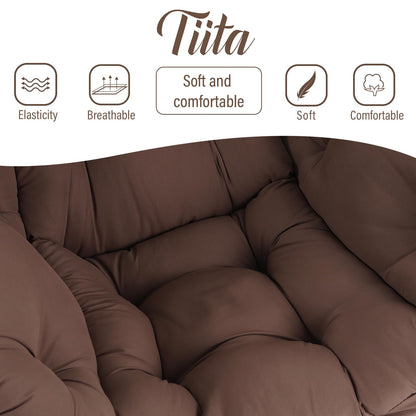 Tiita Velvet Lounge Chair with Ottoman