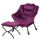Tiita Velvet Lounge Chair with Ottoman