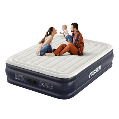 18" Full Air Mattress with Built-In Pump