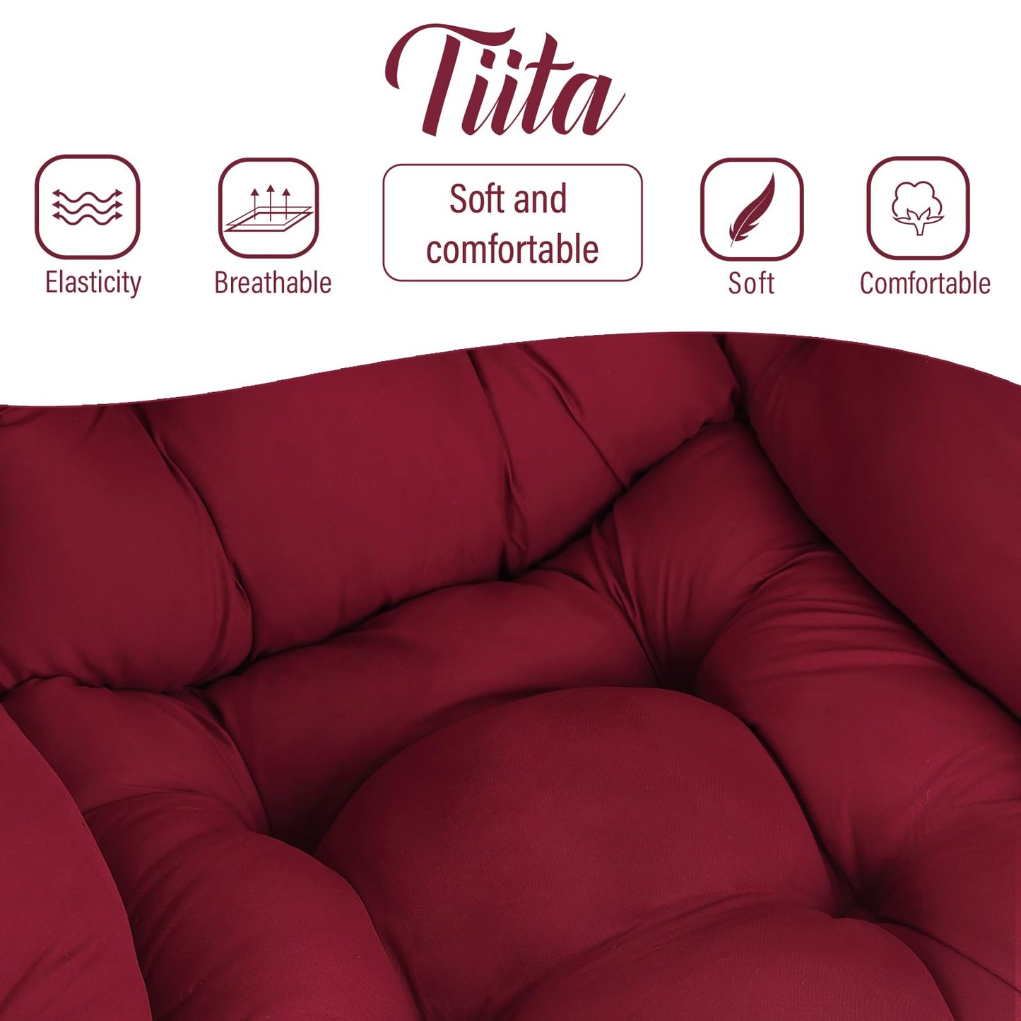 Tiita Velvet Lounge Chair with Ottoman