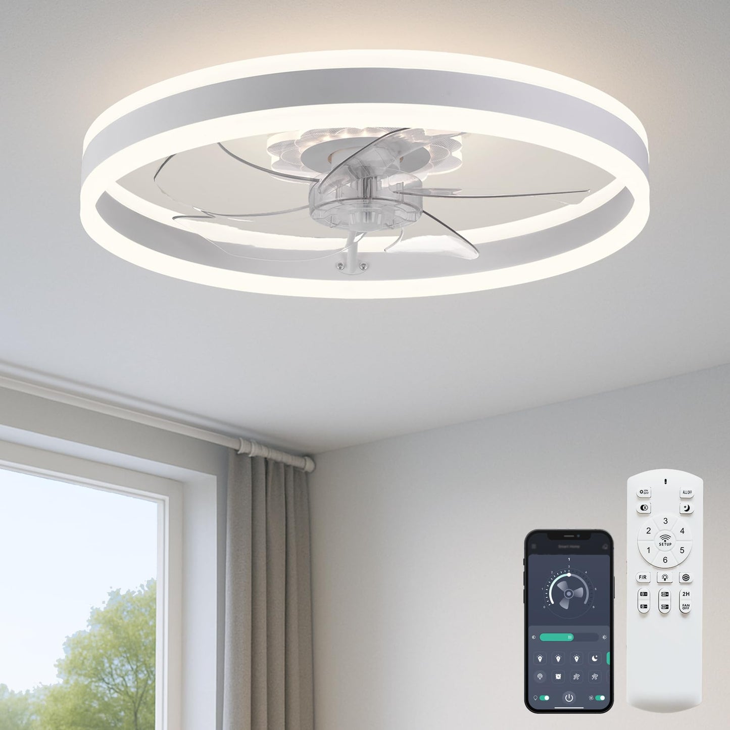 20" Ceiling Fan with Light
