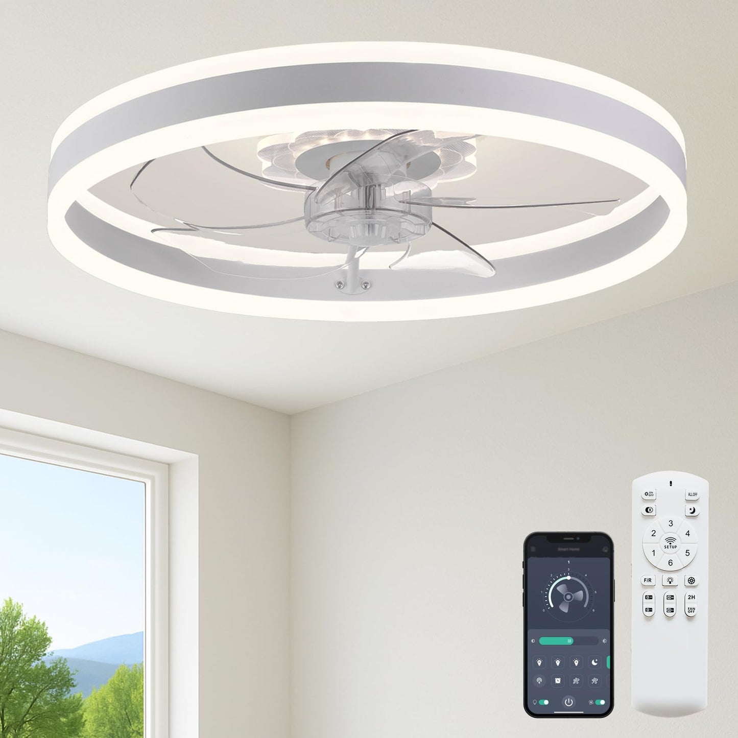 20" Ceiling Fan with Light
