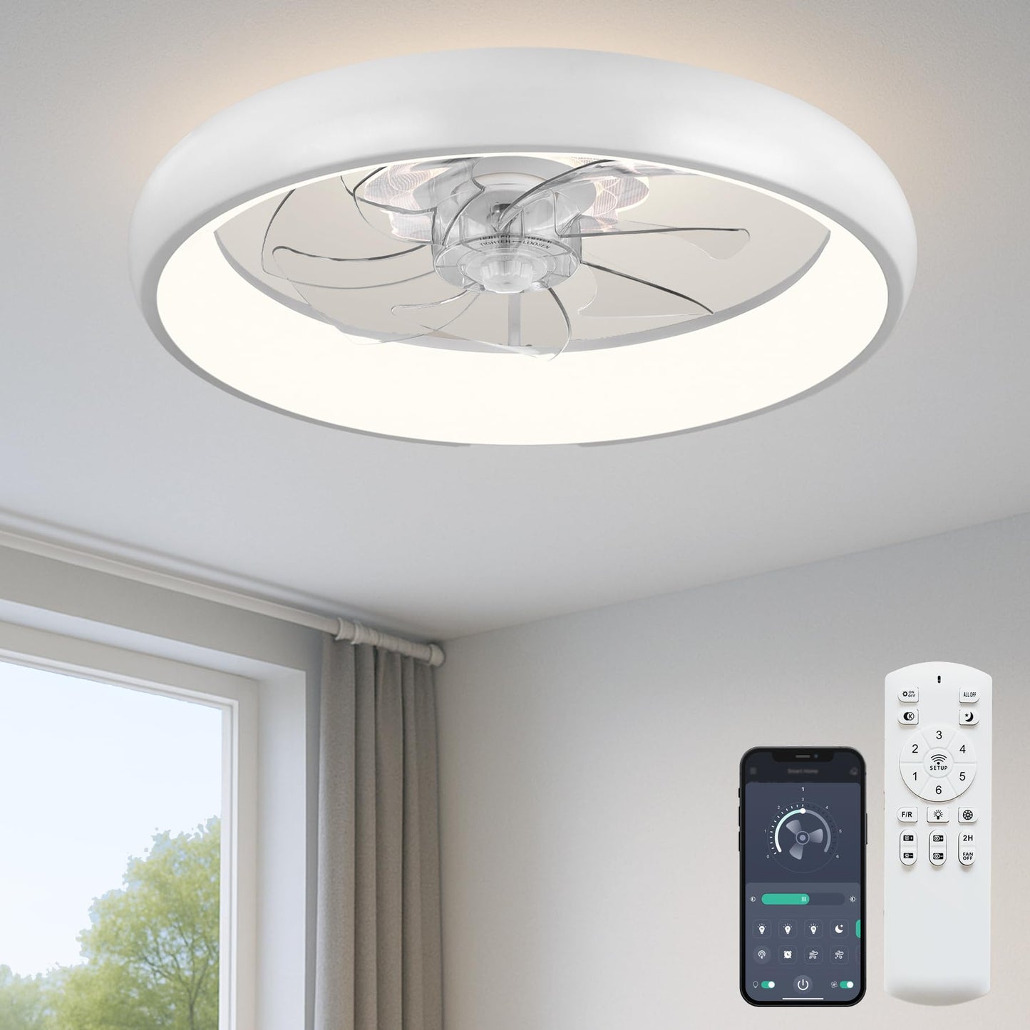20" Ceiling Fan with Light