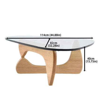 EASYSOUL 32" Glass Coffee Table