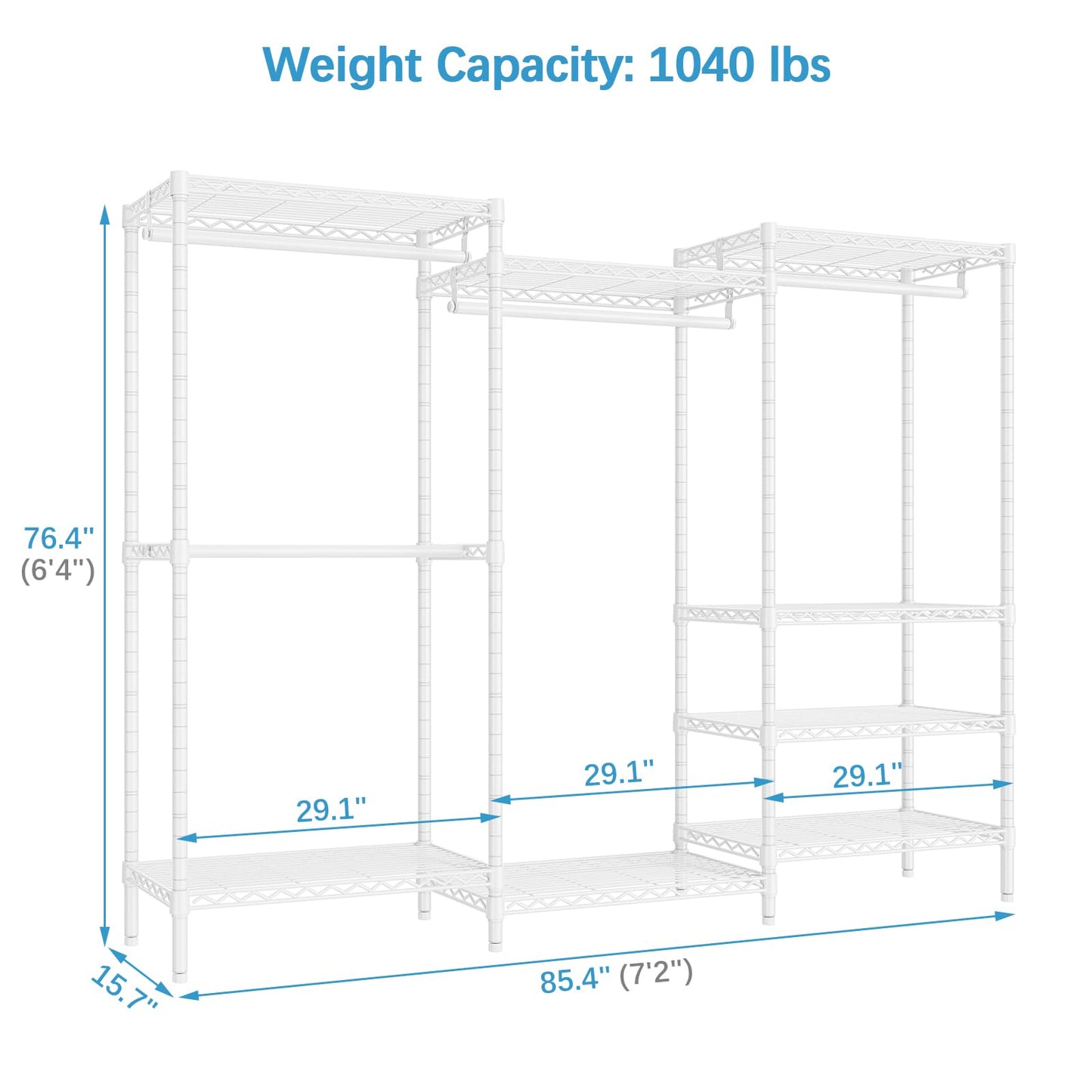 VIPEK V5 Heavy Duty Portable Clothes Rack