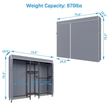 VIPEK 5-Tier Heavy Duty Garment Rack