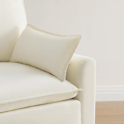 CHITA 6-Seater U Sofa – Cream