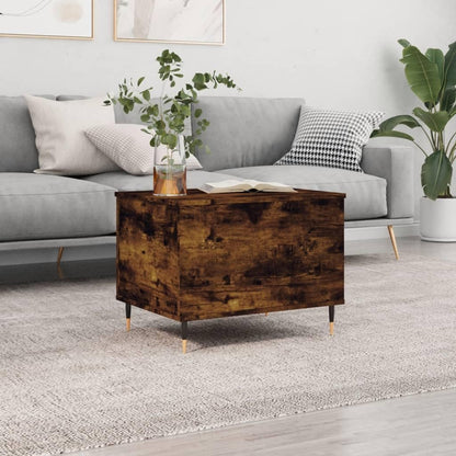 Black Wood & Metal Coffee Table