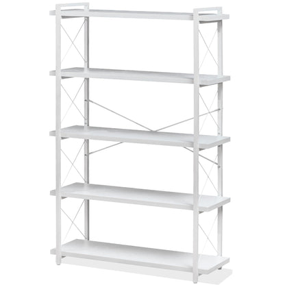 HCHQHS 4-Tier Industrial Bookshelf