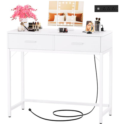 Cyclysio 36" Makeup Vanity Desk White