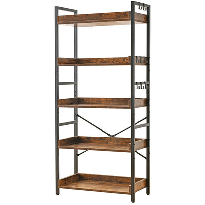 HCHQHS 6-Tier Bookcase